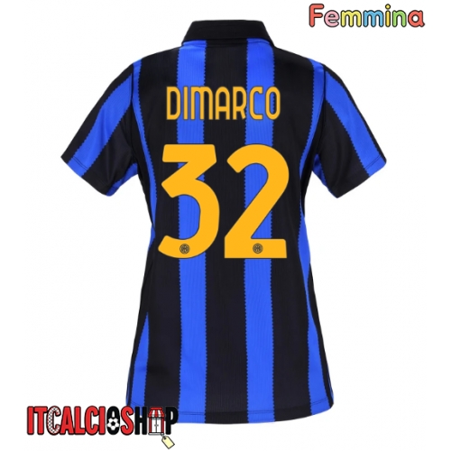 Inter Milan Federico Dimarco #32 Prima Maglia Femmina 2026-27 Manica Corta